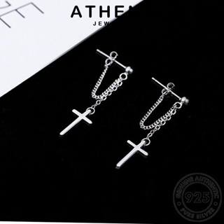 ATHENA JEWELRY แฟชั่น Silver เกาหลี ต้นฉบับ เครื่องประดับ ผู้หญิง เงิน หนีบ แท้ เครื่องประดับ ต่างหู ข้าม ตุ้มหู ห่วง 925 E969