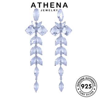 ATHENA JEWELRY เครื่องประดับ เครื่องประดับ เกาหลี ห่วง กลีบดอก แฟชั่น ตุ้มหู เงิน แท้ ผู้หญิง ต่างหู Silver หนีบ ต้นฉบับ มอยส์ซาไนท์ไดมอนด์ 925 E1048