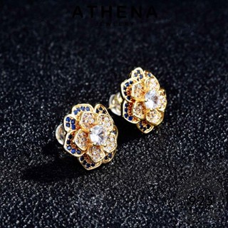 ATHENA JEWELRY มอยส์ซาไนท์ ดอกไม้สามมิติหลายชั้น ผู้หญิง ไดมอนด์ ต่างหู Silver ห่วง แท้ เครื่องประดับ 925 เครื่องประดับ ต้นฉบับ หนีบ เงิน แฟชั่น ตุ้มหู โกลด์ เกาหลี E1088