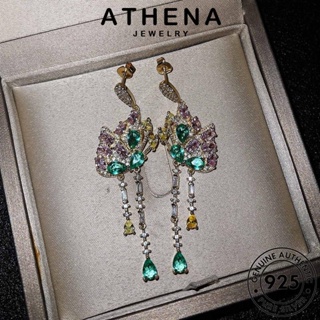 ATHENA JEWELRY แฟชั่น 925 แท้ ห่วง เครื่องประดับ ผู้หญิง ทองมรกต หนีบ เงิน Silver ต่างหู ตุ้มหู เกาหลี ต้นฉบับ ผีเสื้อ เครื่องประดับ E1117