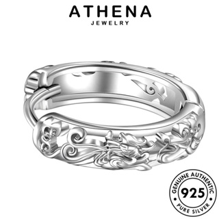 ATHENA JEWELRY เงิน ห่วง เครื่องประดับ ต้นฉบับ ต่างหู 925 เกาหลี แฟชั่น กองกำลังที่กล้าหาญ ตุ้มหู หนีบ Silver แท้ ผู้ชาย เครื่องประดับ E1141