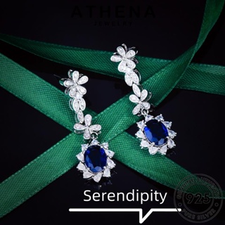 ATHENA JEWELRY หนีบ ดอกทานตะวัน เครื่องประดับ แท้ เงิน แฟชั่น เกาหลี ไพลิน ห่วง 925 ผู้หญิง ตุ้มหู ต่างหู ต้นฉบับ เครื่องประดับ Silver E1216