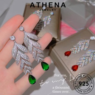 ATHENA JEWELRY ต้นฉบับ เงิน แฟชั่น ตุ้มหู เกาหลี เครื่องประดับ ต่างหู มรกต แท้ ห่วง เครื่องประดับ ผู้หญิง ออกจาก 925 หนีบ Silver E1259