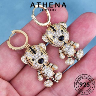 ATHENA JEWELRY ผู้หญิง หนีบ ห่วง แท้ เครื่องประดับ แฟชั่น 925 เกาหลี Silver เครื่องประดับ ตุ้มหู ต้นฉบับ เงิน ต่างหู E1283