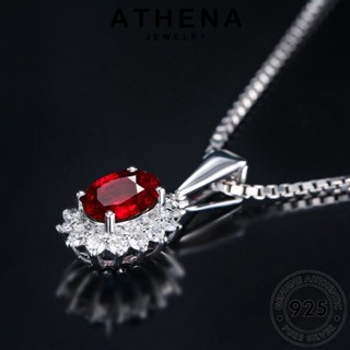ATHENA JEWELRY แฟชั่น 925 ผู้หญิง เงิน แท้ สร้อยคอ ต้นฉบับ ไพลิน เครื่องประดับ Silver เกาหลี จี้ แฟชั่นงานแต่งงาน เครื่องประดับ N30