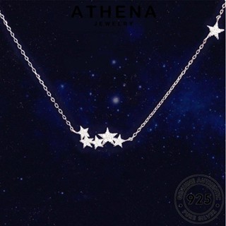 ATHENA JEWELRY มอยส์ซาไนท์ไดมอนด์ Silver แฟชั่น ผู้หญิง แท้ เครื่องประดับ ต้นฉบับ 925 เครื่องประดับ เกาหลี สร้อยคอ เงิน จี้ ดาราแฟชั่น N143