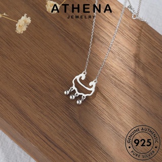 ATHENA JEWELRY แท้ เครื่องประดับ Silver สร้อยคอ ต้นฉบับ ผู้หญิง ล็อคความปลอดภัยแฟชั่น เงิน จี้ เกาหลี แฟชั่น เครื่องประดับ 925 N220