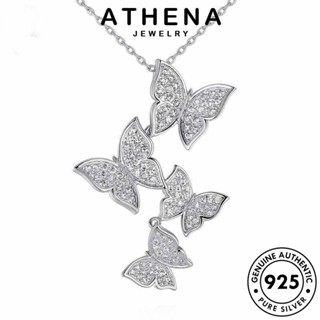 ATHENA JEWELRY Silver ไดมอนด์ เกาหลี โกลด์ มอยส์ซาไนท์ แท้ ผู้หญิง เครื่องประดับ 925 สร้อยคอ ผีเสื้อแฟชั่น เงิน แฟชั่น เครื่องประดับ ต้นฉบับ จี้ N382