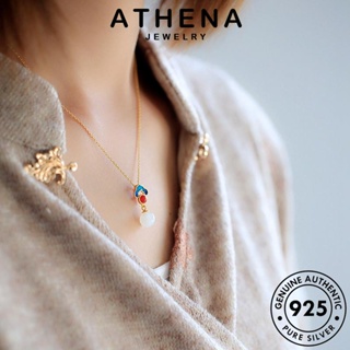 ATHENA JEWELRY ต้นฉบับ ทองหยก เครื่องประดับ เกาหลี Silver ผู้หญิง เงิน จี้ เครื่องประดับ 925 แท้ สร้อยคอ แฟชั่น N936