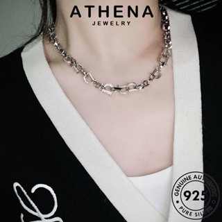 ATHENA JEWELRY มอยส์ซาไนท์ไดมอนด์ Silver 925 D แท้ เครื่องประดับ แฟชั่น จดหมาย จี้ เงิน เครื่องประดับ ผู้หญิง สร้อยคอ เกาหลี ต้นฉบับ N969