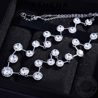 ATHENA JEWELRY 925 มอยส์ซาไนท์ไดมอนด์ สร้อยคอ ต้นฉบับ เครื่องประดับ ความคิดสร้างสรรค์ แท้ จี้ Silver เกาหลี ผู้หญิง เงิน แฟชั่น เครื่องประดับ N928