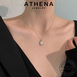 ATHENA JEWELRY มะระแฟชั่น ต้นฉบับ เครื่องประดับ 925 แฟชั่น จี้ เกาหลี Silver แท้ เงิน สร้อยคอ ไดมอนด์ โกลด์ ผู้หญิง มอยส์ซาไนท์ เครื่องประดับ N929