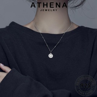 ATHENA JEWELRY ผู้หญิง จี้ เครื่องประดับ Silver เกาหลี สร้อยคอ ใบหน้ายิ้มง่าย ต้นฉบับ แท้ เครื่องประดับ 925 เงิน แฟชั่น N1026