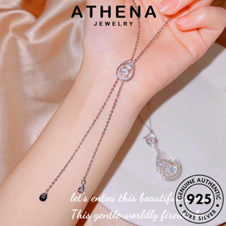 ATHENA JEWELRY จี้ เครื่องประดับ ผู้หญิง เครื่องประดับ มอยส์ซาไนท์ไดมอนด์ Silver ต้นฉบับ แท้ เกาหลี แฟชั่น 925 แฟชั่นลดลง เงิน สร้อยคอ N1151