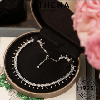 ATHENA JEWELRY ต้นฉบับ สร้อยคอ เกาหลี 925 แฟชั่น Silver แท้ มอยส์ซาไนท์ไดมอนด์ กาแล็กซี่ที่สดใส เครื่องประดับ ผู้หญิง จี้ เงิน เครื่องประดับ N1130