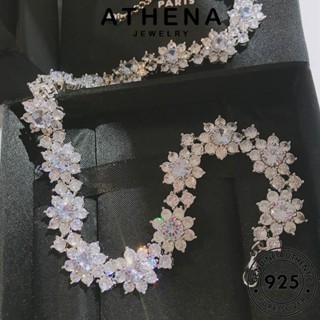 ATHENA JEWELRY แท้ ต้นฉบับ สร้อยคอ 925 จี้ ทานตะวันที่สร้างสรรค์ เงิน แฟชั่น เครื่องประดับ เกาหลี ผู้หญิง มอยส์ซาไนท์ไดมอนด์ เครื่องประดับ Silver N1209