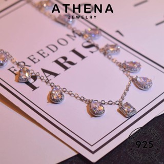 ATHENA JEWELRY สร้อยคอ เครื่องประดับ แฟชั่น มอยส์ซาไนท์ไดมอนด์ จี้ แท้ 925 Silver เงิน เครื่องประดับ แฟชั่นลดลง ต้นฉบับ ผู้หญิง เกาหลี N1213