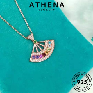 ATHENA JEWELRY จี้ 925 แท้ สร้อยคอ ภาคแฟชั่น ผู้หญิง Silver เงิน ต้นฉบับ เกาหลี เครื่องประดับ มอยส์ซาไนท์ไดมอนด์ เครื่องประดับ แฟชั่น N1264