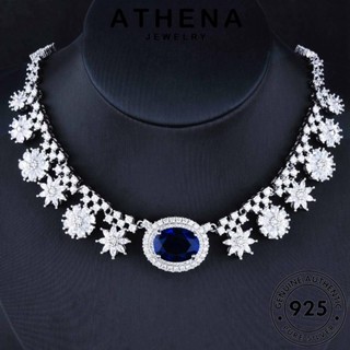 ATHENA JEWELRY เงิน สร้อยคอ 925 Silver เครื่องประดับ เครื่องประดับ ผู้หญิง เกาหลี มอยส์ซาไนท์ไดมอนด์ จี้ สว่าง แท้ แฟชั่น ต้นฉบับ N1317