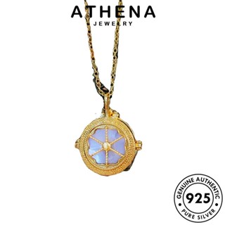 ATHENA JEWELRY นาฬิกาพกวินเทจ หยก เกาหลี เงิน ต้นฉบับ 925 Silver ผู้หญิง แท้ เครื่องประดับ แฟชั่น จี้ สร้อยคอ เครื่องประดับ N1556