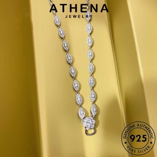 ATHENA JEWELRY จี้ เกาหลี สร้อยคอ เงิน 925 Silver แฟชั่น เครื่องประดับ เครื่องประดับ ผู้หญิง แฟชั่น มอยส์ซาไนท์ไดมอนด์ ต้นฉบับ แท้ N1560