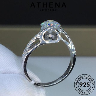 ATHENA JEWELRY ผู้หญิง ต้นฉบับ เครื่องประดับ จูบนางฟ้าแฟชั่น 925 แฟชั่น แท้ เงิน Silver มอยส์ซาไนท์ไดมอนด์ เครื่องประดับ แหวน เกาหลี R28