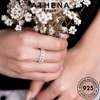 ATHENA JEWELRY แหวน Silver มอยส์ซาไนท์ไดมอนด์ ผู้หญิง เกาหลี เครื่องประดับ ต้นฉบับ บุคลิกภาพ 925 เงิน แฟชั่น เครื่องประดับ แท้ R49