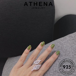 ATHENA JEWELRY เครื่องประดับ มอยส์ซาไนท์ไดมอนด์ Silver 925 ต้นฉบับ เครื่องประดับ ปีกที่สร้างสรรค์ แท้ เกาหลี แฟชั่น เงิน แหวน ผู้หญิง R69