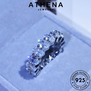 ATHENA JEWELRY 925 Silver เกาหลี เครื่องประดับ ต้นฉบับ แท้ เงิน แต่ละแถว มรกต แฟชั่น ผู้หญิง เครื่องประดับ แหวน R78