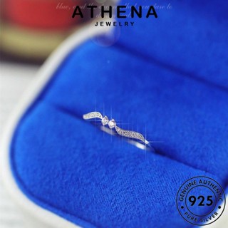 ATHENA JEWELRY เงิน แหวน Silver มอยส์ซาไนท์ไดมอนด์ ผู้หญิง เครื่องประดับ ต้นฉบับ แฟชั่น ใบแฟชั่น แท้ เกาหลี 925 เครื่องประดับ R89