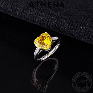 ATHENA JEWELRY แหวน 925 แท้ Silver ผู้หญิง ต้นฉบับ เกาหลี แฟชั่น เครื่องประดับ วินเทจ เงิน เครื่องประดับ ซิทริน R311