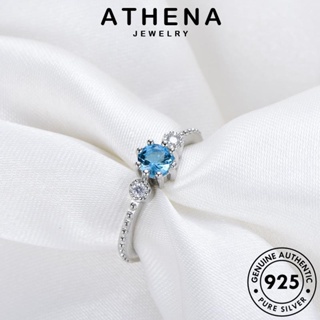 ATHENA JEWELRY 925 Silver อความารีนโกลด์ แท้ เงิน แฟชั่น เครื่องประดับ แฟชั่น แหวน ต้นฉบับ เครื่องประดับ เกาหลี ผู้หญิง R352