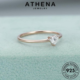 ATHENA JEWELRY รักบุคลิกภาพ แฟชั่น Silver โกลด์ เครื่องประดับ ต้นฉบับ 925 ผู้หญิง ไดมอนด์ มอยส์ซาไนท์ แท้ เครื่องประดับ เงิน เกาหลี แหวน R365