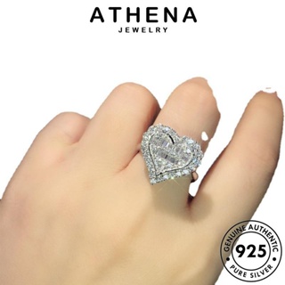 ATHENA JEWELRY มอยส์ซาไนท์ไดมอนด์ เงิน แฟชั่น แท้ 925 แฟชั่น ผู้หญิง เครื่องประดับ เกาหลี Silver แหวน เครื่องประดับ ต้นฉบับ R494