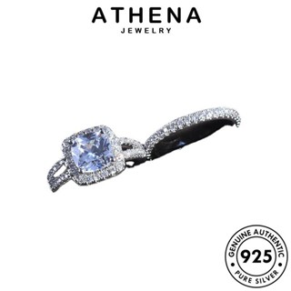 ATHENA JEWELRY เงิน เครื่องประดับ แท้ เกาหลี ตารางบุคลิกภาพ แหวน ต้นฉบับ แฟชั่น Silver คู่รัก เครื่องประดับ 925 มอยส์ซาไนท์ไดมอนด์ R502