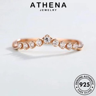 ATHENA JEWELRY เงิน Silver มอยส์ซาไนท์ V แท้ ผู้หญิง โกลด์ เกาหลี แหวน ไดมอนด์ 925 เครื่องประดับ ต้นฉบับ แฟชั่น เครื่องประดับ รูปร่างบุคลิกภาพ R551