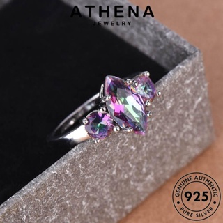 ATHENA JEWELRY เงิน เกาหลี แฟชั่น แฟชั่น เครื่องประดับ แหวน เครื่องประดับ 925 Silver แท้ มูนสโตน ต้นฉบับ ผู้หญิง R706