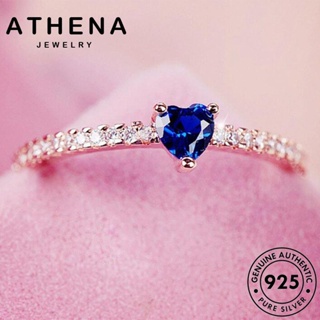 ATHENA JEWELRY เครื่องประดับ 925 ต้นฉบับ แหวน เงิน รักแฟชั่น แฟชั่น ผู้หญิง Silver เกาหลี ทองไพลิน เครื่องประดับ แท้ R567