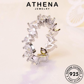 ATHENA JEWELRY เครื่องประดับ ผู้หญิง เงิน ต้นฉบับ Silver มอยส์ซาไนท์ไดมอนด์ เกาหลี แฟชั่น 925 เครื่องประดับ แหวน สีบุคลิกภาพ แท้ R876