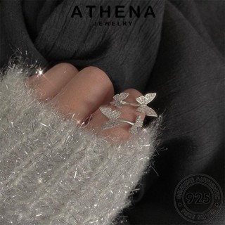 ATHENA JEWELRY Silver เครื่องประดับ ผู้หญิง แฟชั่น แหวน 925 ผีเสื้อที่สร้างสรรค์ เครื่องประดับ มอยส์ซาไนท์ไดมอนด์ เงิน เกาหลี ต้นฉบับ แท้ R1015