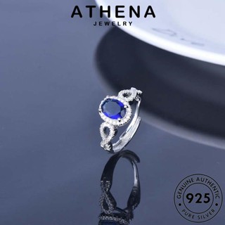 ATHENA JEWELRY เกาหลี วงรีคลาสสิก Silver เครื่องประดับ เครื่องประดับ ทองทับทิม ผู้หญิง แหวน ต้นฉบับ 925 แท้ เงิน แฟชั่น R1053