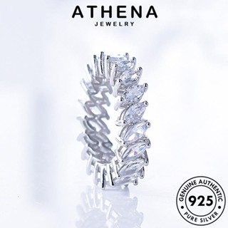 ATHENA JEWELRY คลาสสิก เกาหลี เครื่องประดับ Silver ต้นฉบับ มอยส์ซาไนท์ไดมอนด์ ผู้หญิง เครื่องประดับ แท้ แฟชั่น 925 แหวน เงิน R1353