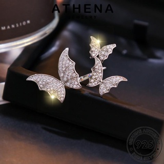 ATHENA JEWELRY ผีเสื้อคลาสสิค เงิน แฟชั่น เกาหลี เครื่องประดับ Silver 925 แท้ ต้นฉบับ เครื่องประดับ ผู้หญิง แหวน มอยส์ซาไนท์ไดมอนด์ R1300