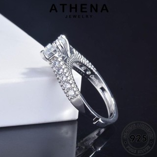 ATHENA JEWELRY Silver เกาหลี แฟชั่น ผู้หญิง หัวใจและลูกศรที่เรียบง่าย มอยส์ซาไนท์ไดมอนด์ เครื่องประดับ เครื่องประดับ แหวน แท้ ต้นฉบับ เงิน 925 R2196