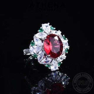 ATHENA JEWELRY แหวน เครื่องประดับ เงิน Silver แท้ ไพลิน แฟชั่น เครื่องประดับ เกาหลี 925 ต้นฉบับ ผู้หญิง หรูหรา R2224