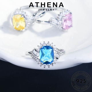 ATHENA JEWELRY ต้นฉบับ ผู้หญิง ซิทริน เครื่องประดับ Silver เครื่องประดับ เงิน แหวน แท้ วงรีวินเทจ เกาหลี 925 แฟชั่น R2228