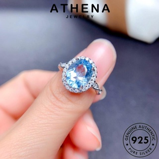 ATHENA JEWELRY เกาหลี แท้ แหวน วงรีง่ายๆ เครื่องประดับ ต้นฉบับ เครื่องประดับ ผู้หญิง ทองทับทิม Silver แฟชั่น 925 เงิน R2300