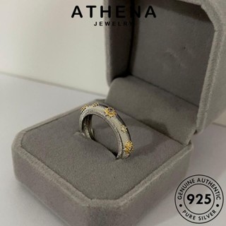 ATHENA JEWELRY ต้นฉบับ โกลด์ เครื่องประดับ เกาหลี Silver ผู้หญิง เครื่องประดับ ไดมอนด์ แฟชั่น เงิน 925 แกะสลักวินเทจ มอยส์ซาไนท์ แท้ แหวน R2348