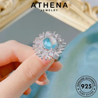 ATHENA JEWELRY แหวน Silver เงิน เครื่องประดับ ต้นฉบับ 925 ผู้หญิง เกล็ดหิมะสุดหรู แฟชั่น แท้ เครื่องประดับ มูนสโตน เกาหลี R2334