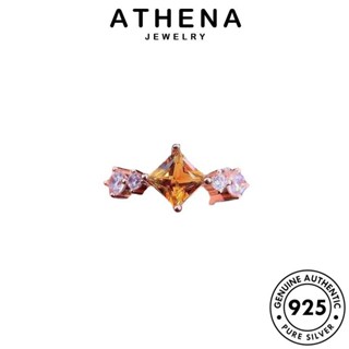 ATHENA JEWELRY Silver เครื่องประดับ ตารางอารมณ์ ไดมอนด์ แฟชั่น แหวน โกลด์ เกาหลี เครื่องประดับ เงิน มอยส์ซาไนท์ ผู้หญิง 925 ต้นฉบับ แท้ R2438